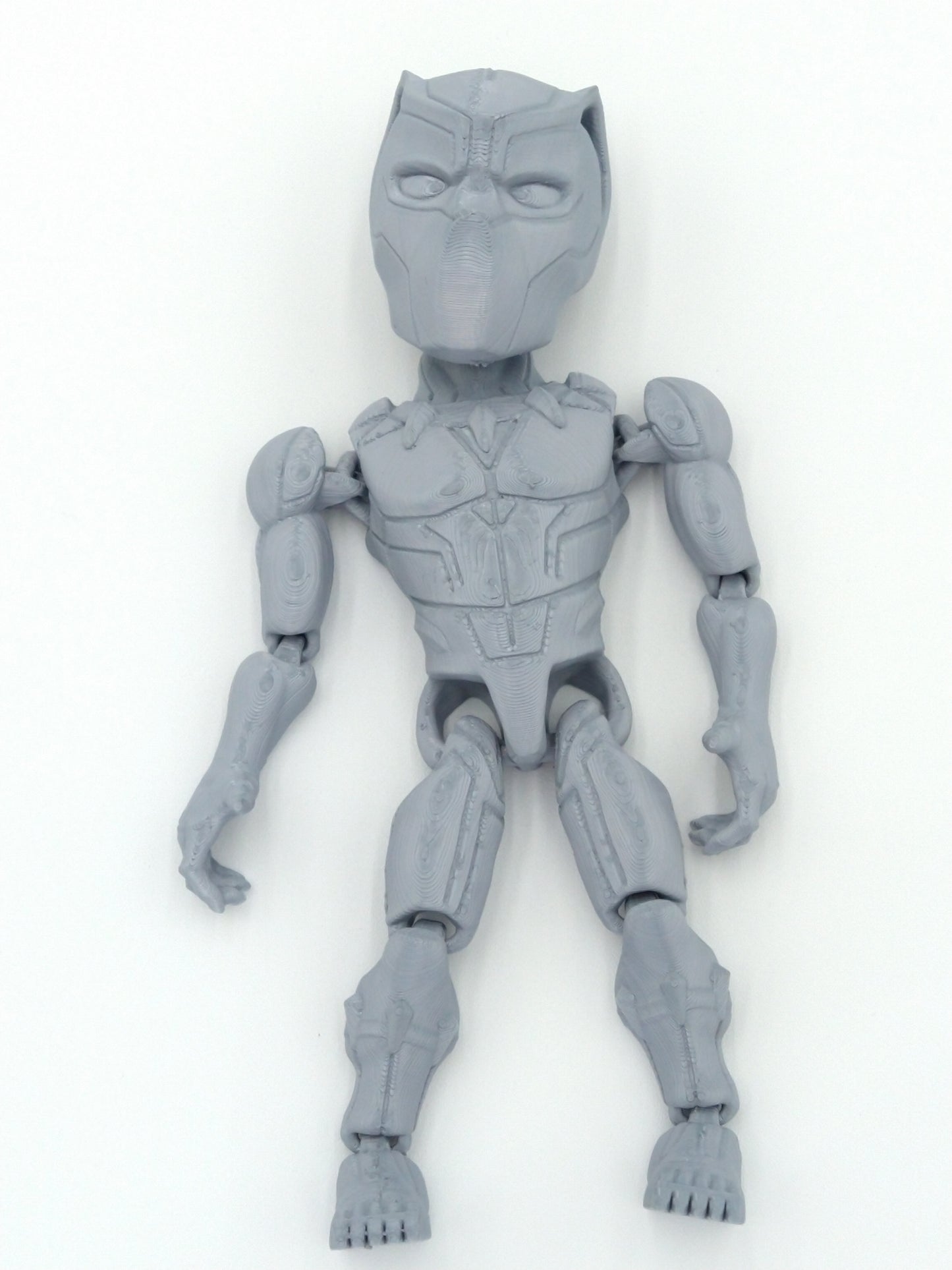 BLACK PANTHER Articulated Figure Flexi 7" Black 3D Printed Figure