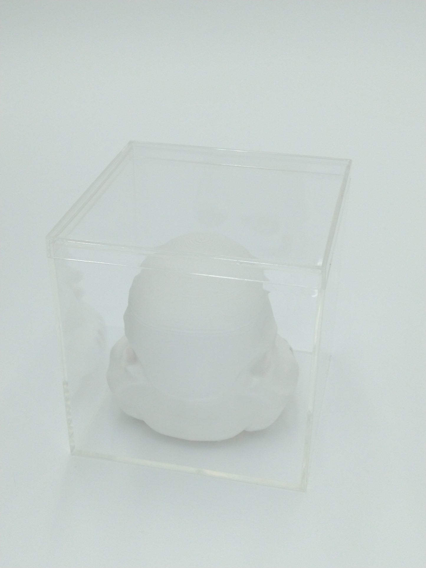 SKULLTROOPER Helmet Skull Miniature Collectible 3" W/Display case 3d printed