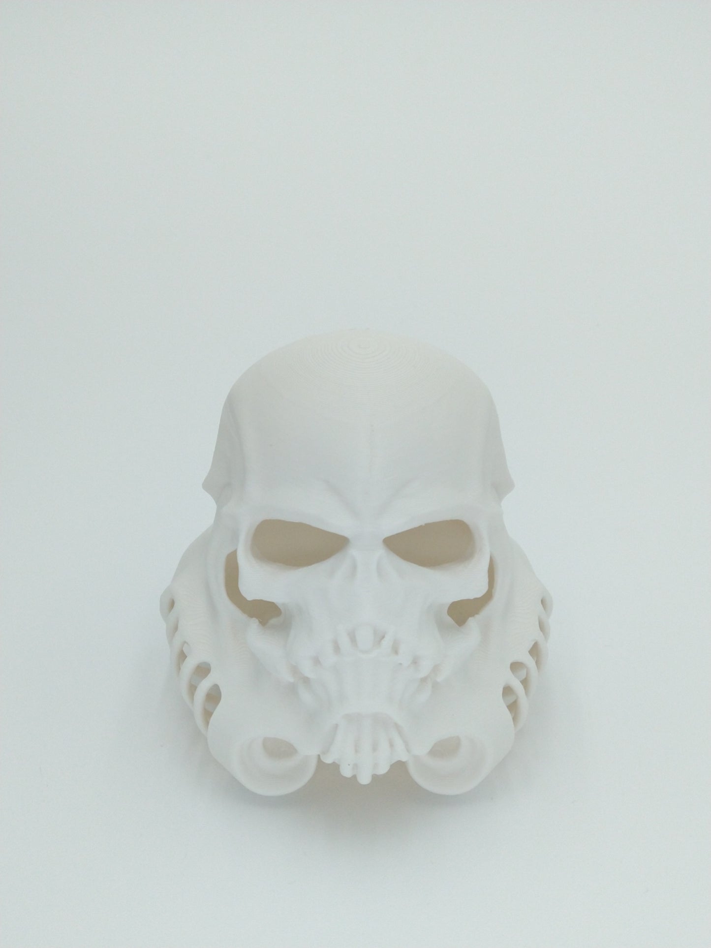 SKULLTROOPER Helmet Skull Miniature Collectible 3" W/Display case 3d printed