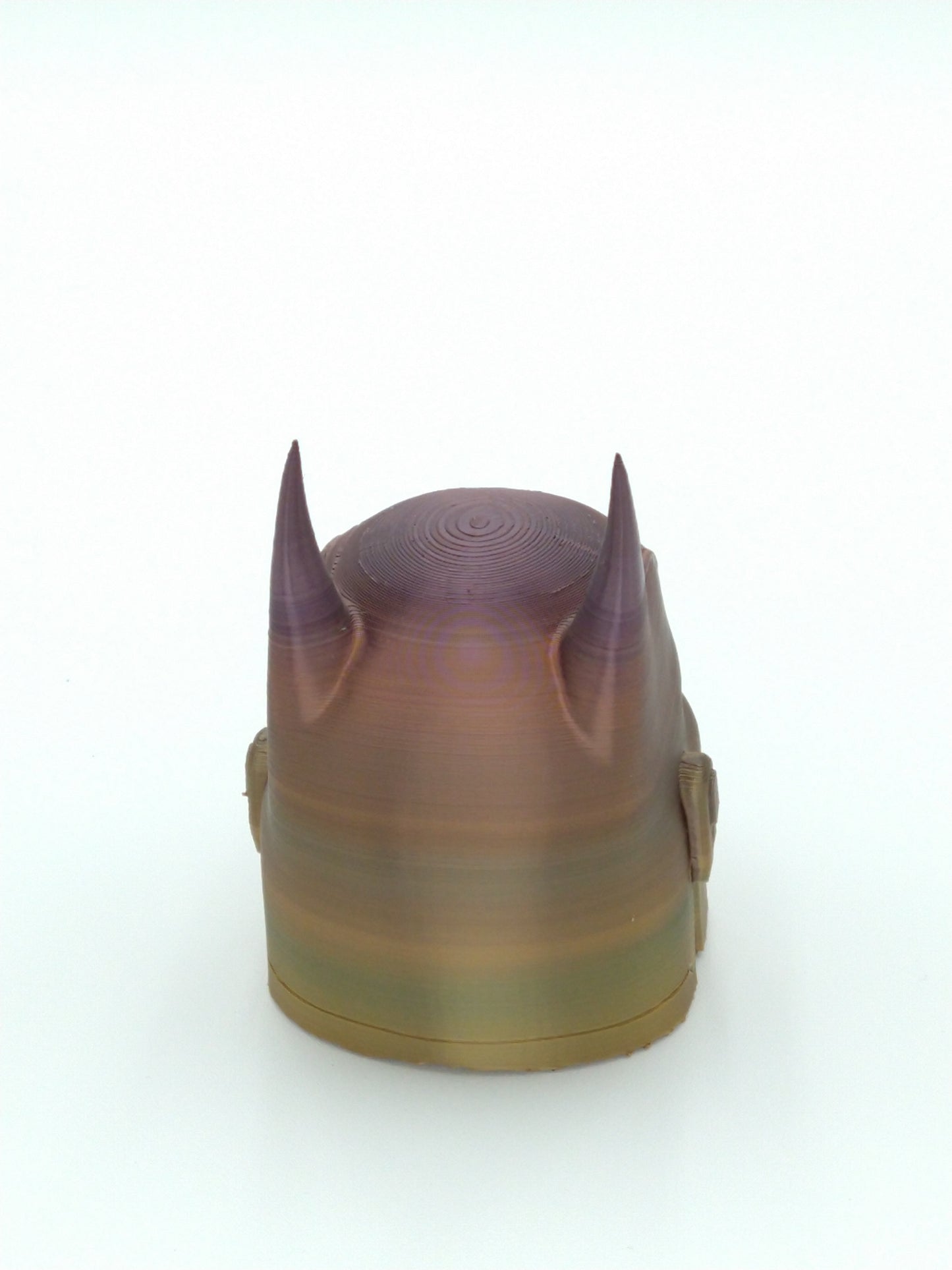 BATMANDO Helmet Miniature Collectible W/Display Case 3" Rainbow 3d Printed