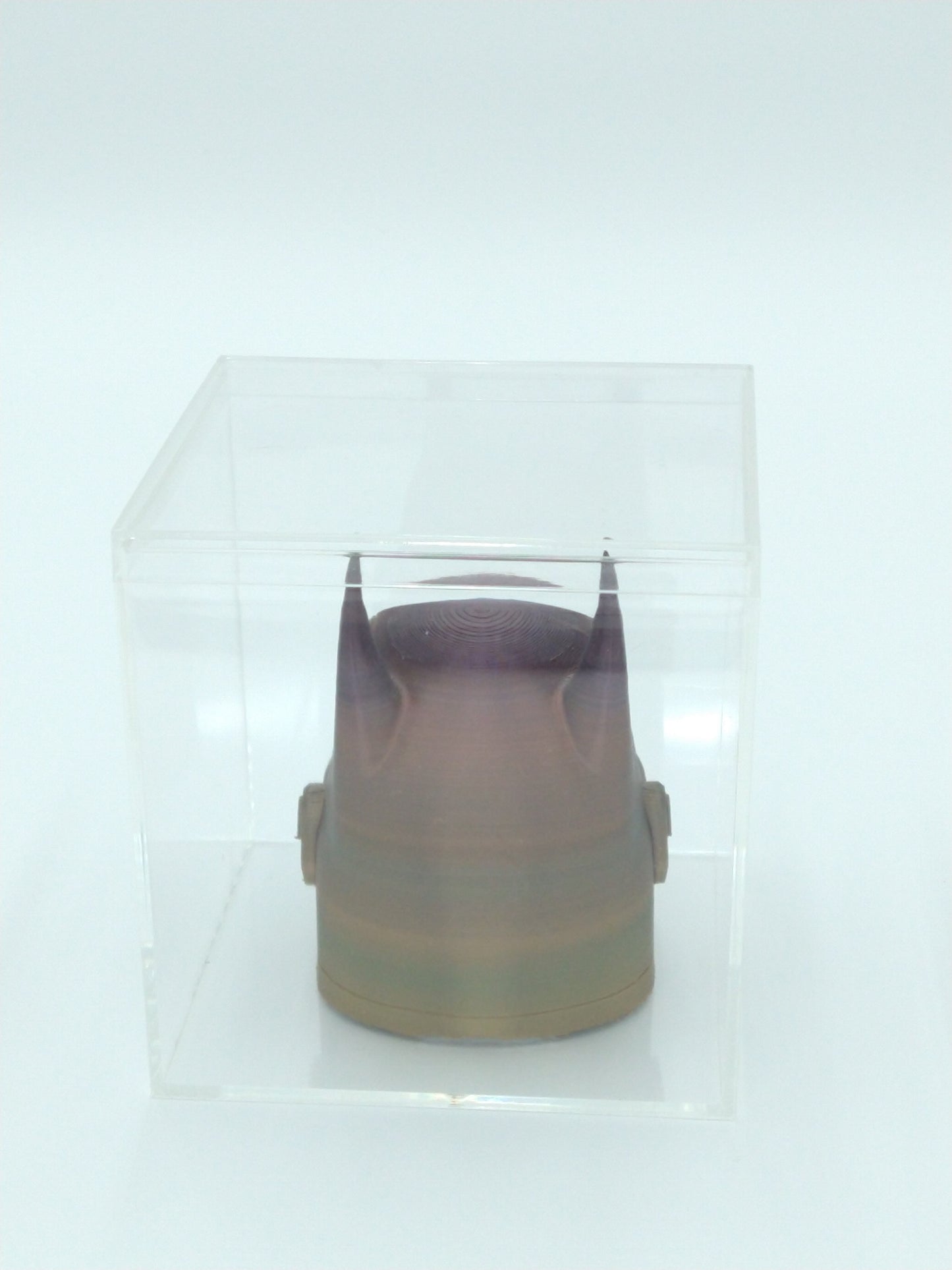BATMANDO Helmet Miniature Collectible W/Display Case 3" Rainbow 3d Printed