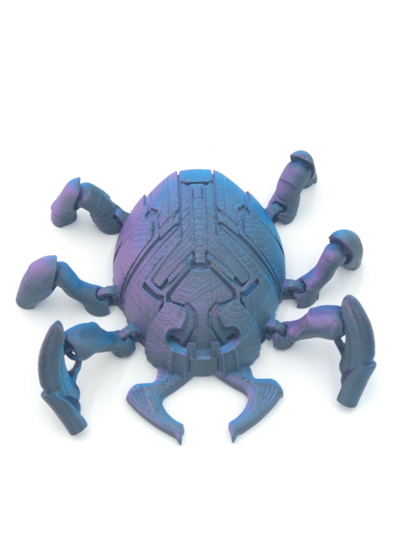 BLUE BEETLE SCARAB Flexi Figure Articulated 5" Tricolor 3D Printed Figure