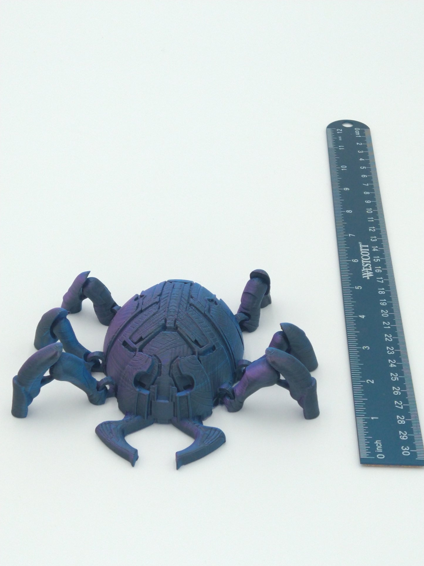 BLUE BEETLE SCARAB Flexi Figure Articulated 5" Tricolor 3D Printed Figure