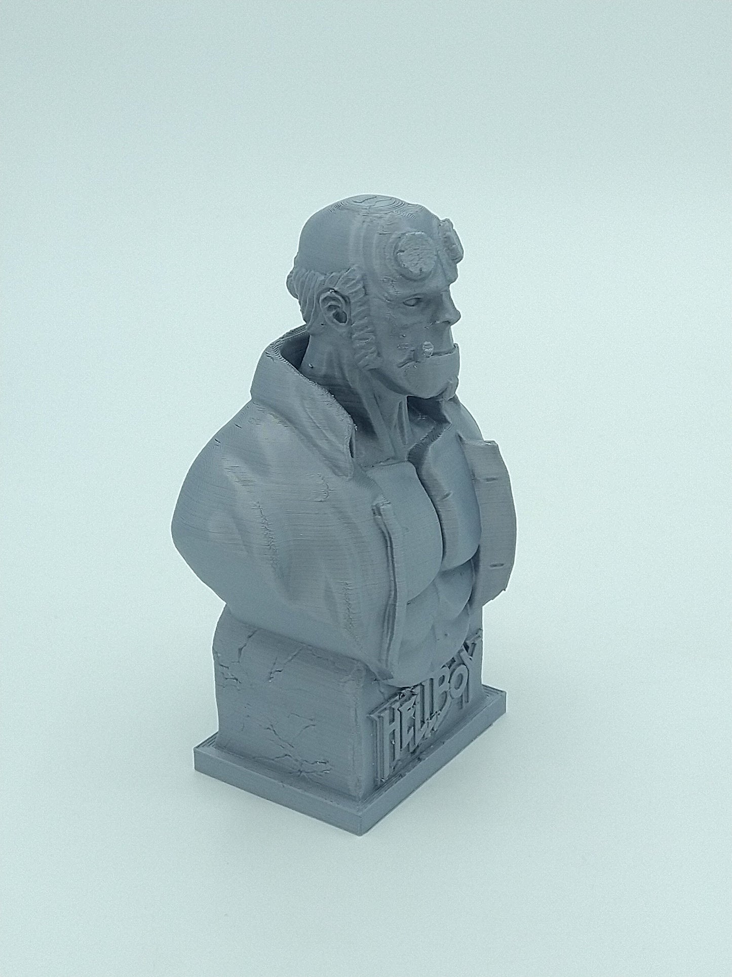 Hellboy Bust Statue Gray 5" 3D PRINTED