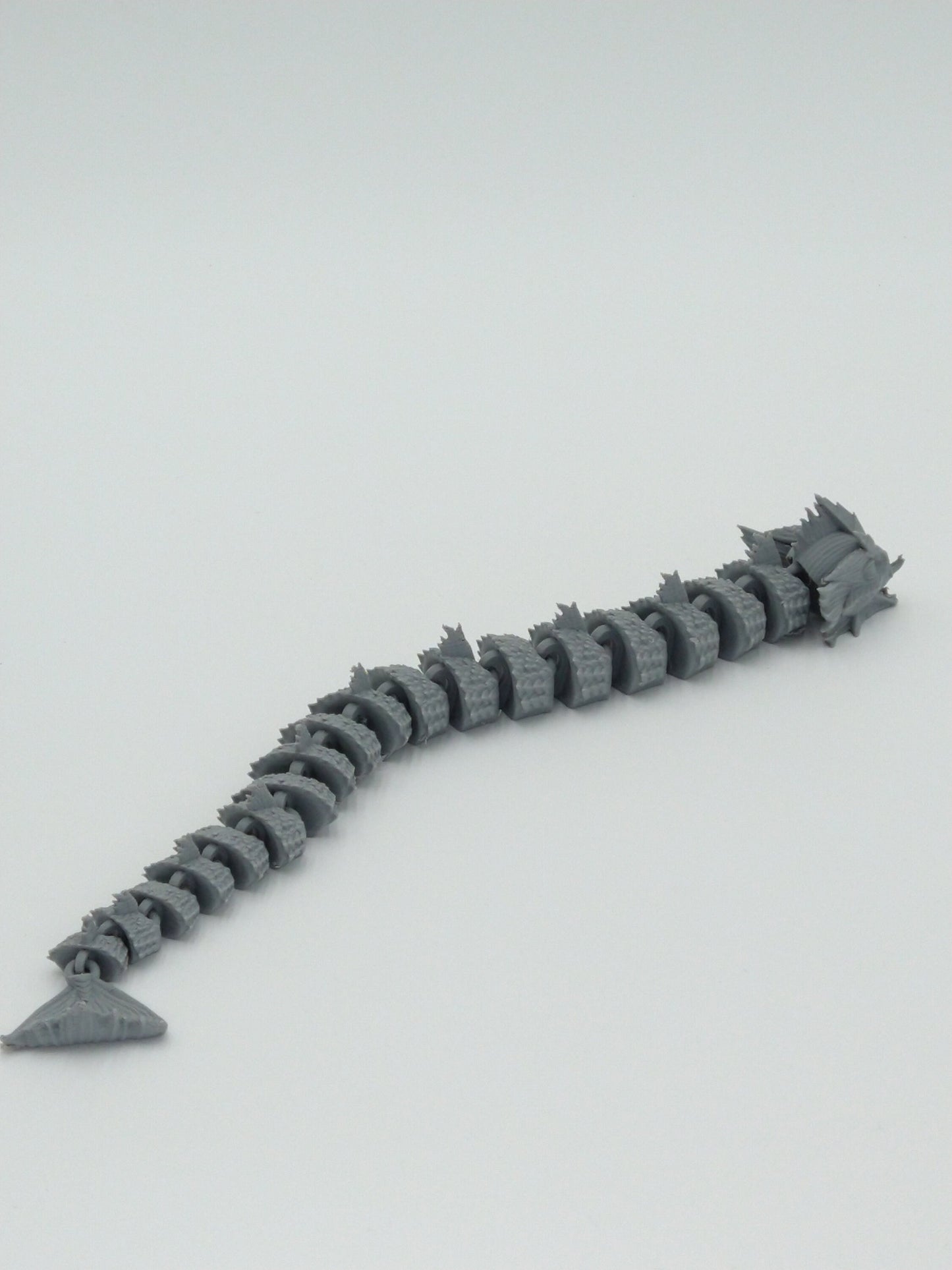 GYARADOS Pokemon Figure Articulated Flexi Grey 13" 3D PRINTED