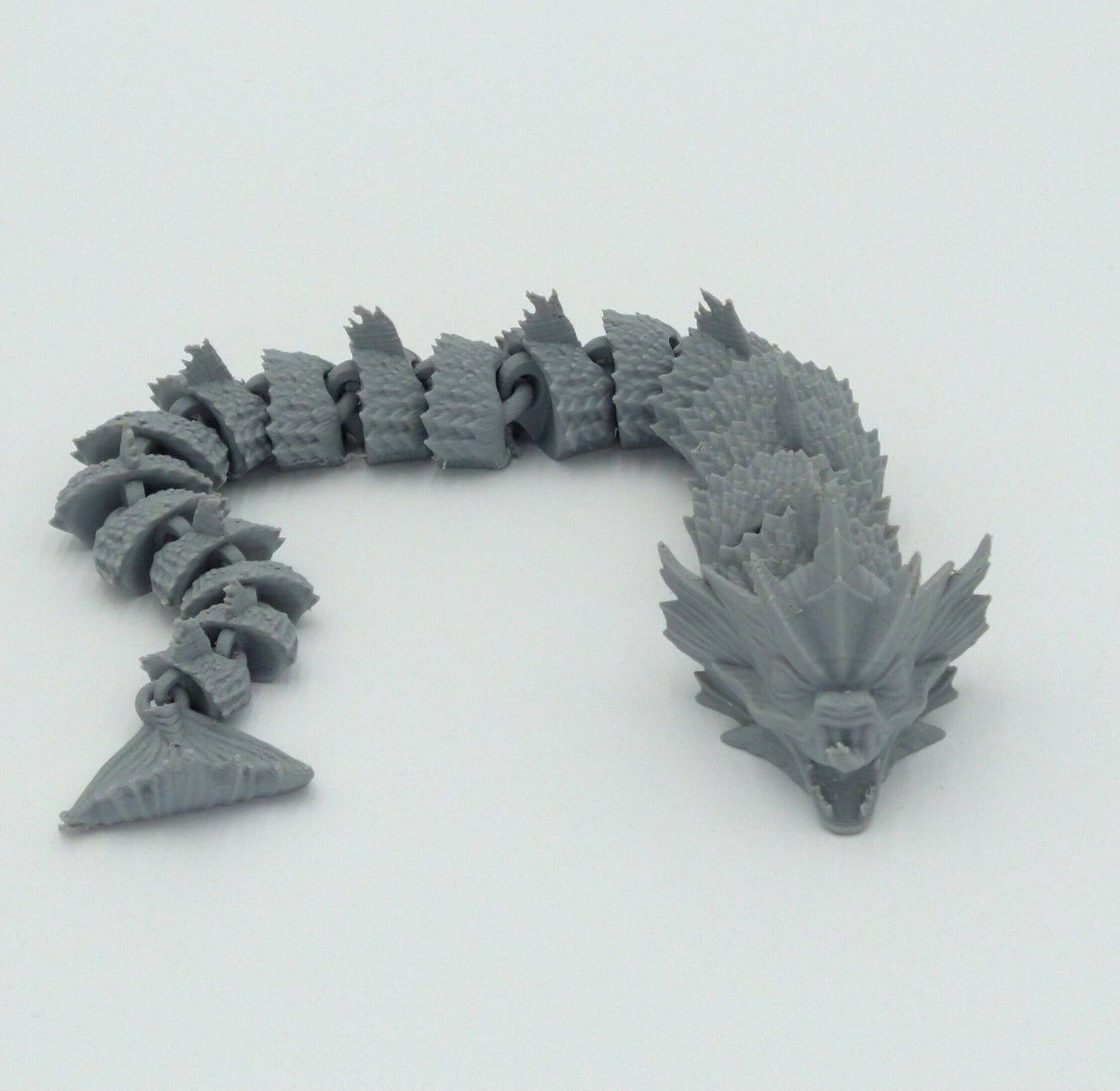 GYARADOS Pokemon Figure Articulated Flexi Grey 13" 3D PRINTED