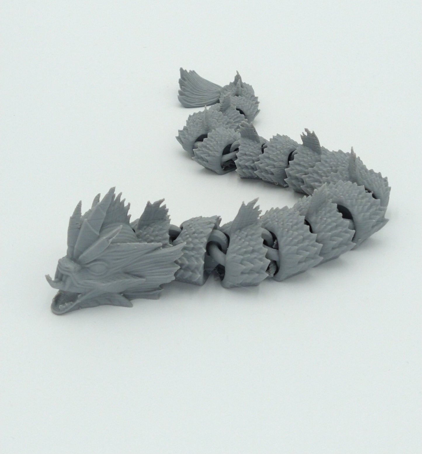 GYARADOS Pokemon Figure Articulated Flexi Grey 13" 3D PRINTED