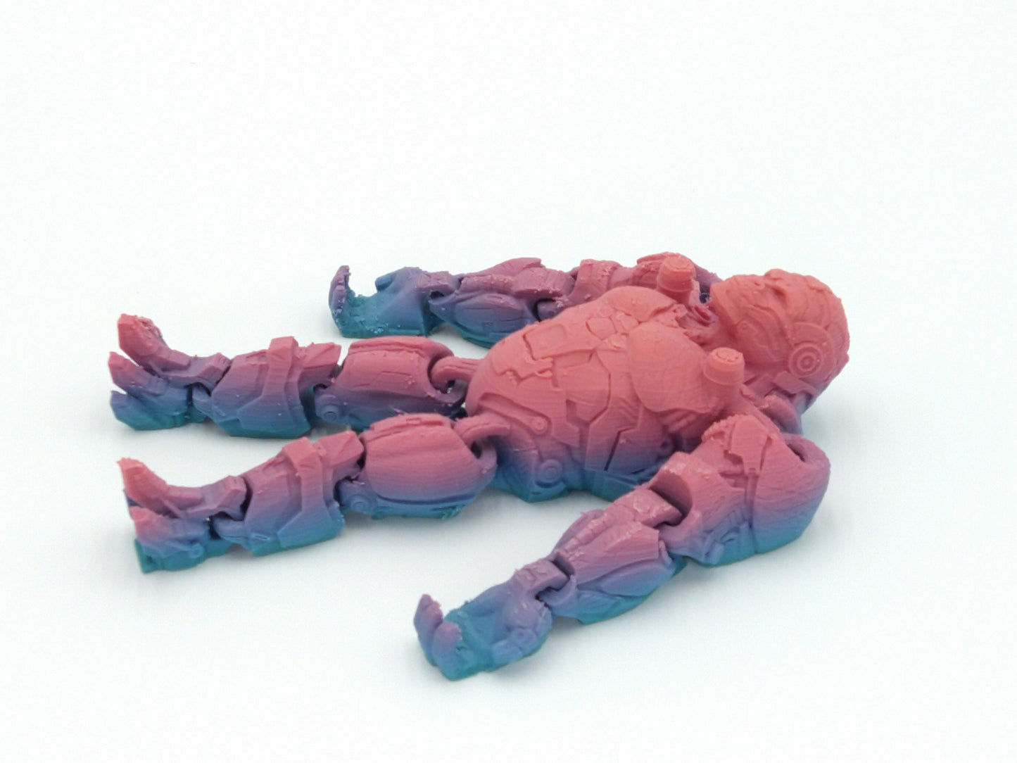 OPTIMUS PRIMAL Figure Articulated Flexi Rainbow Colors 6" 3D Printed Figure