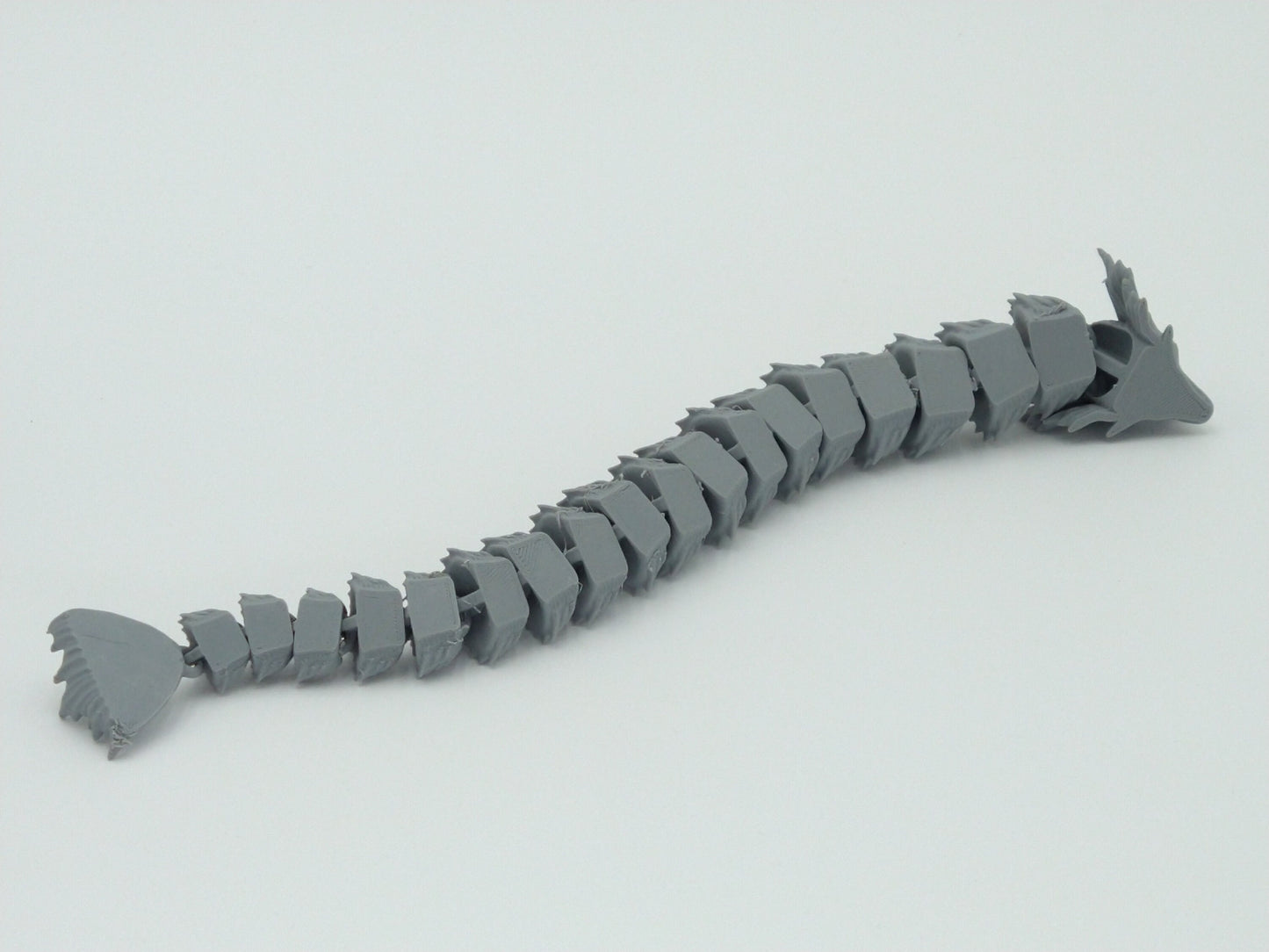 GYARADOS Pokemon Figure Articulated Flexi Grey 13" 3D PRINTED