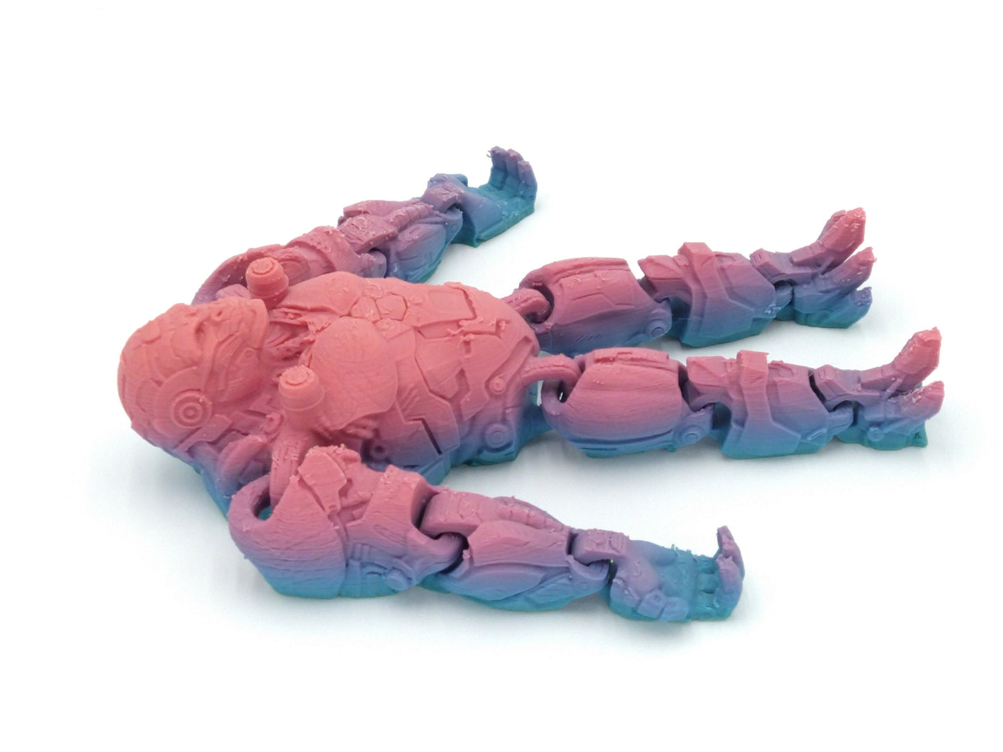 OPTIMUS PRIMAL Figure Articulated Flexi Rainbow Colors 6" 3D Printed Figure