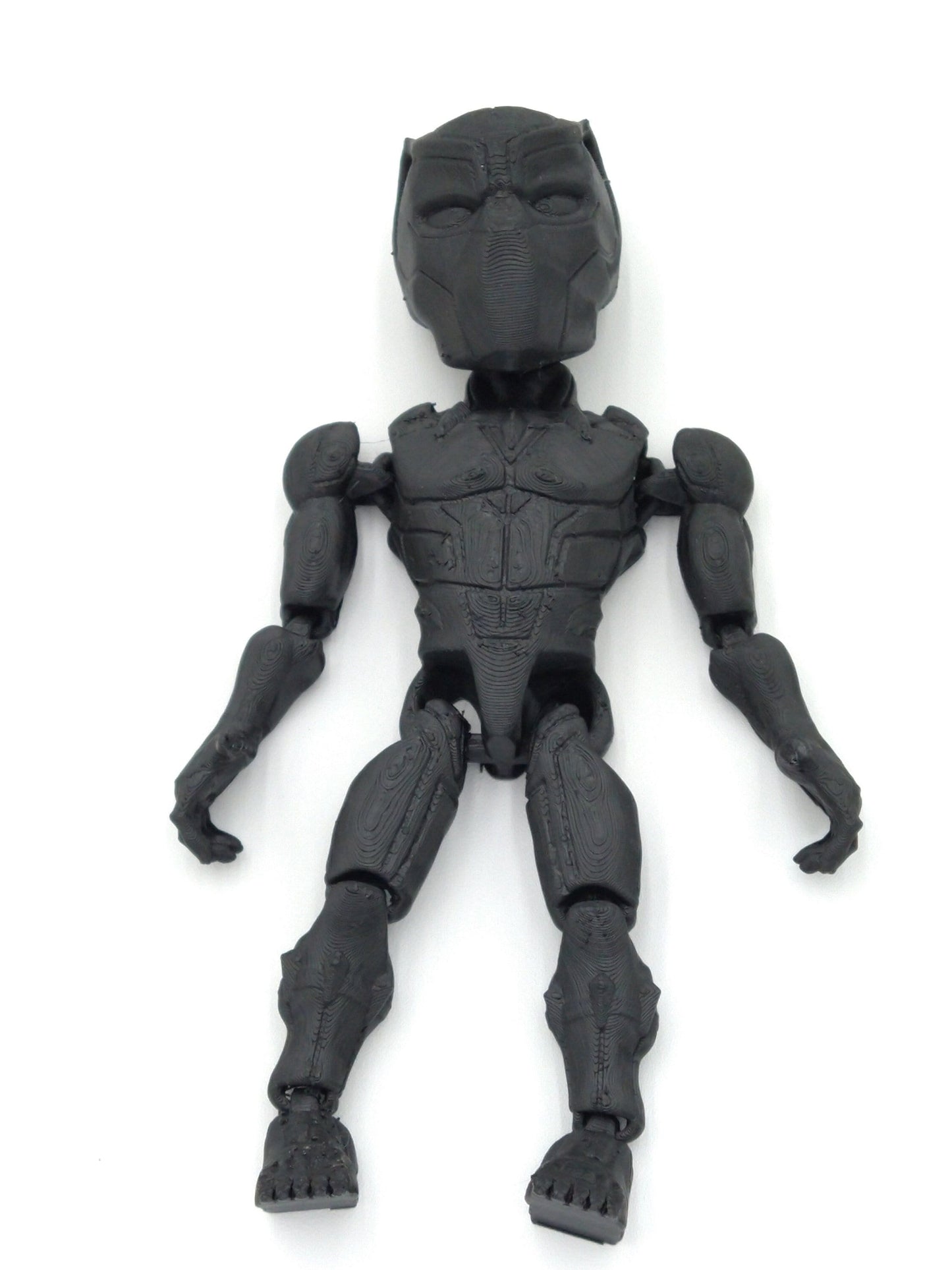 BLACK PANTHER Articulated Figure Flexi 7" Black 3D Printed Figure