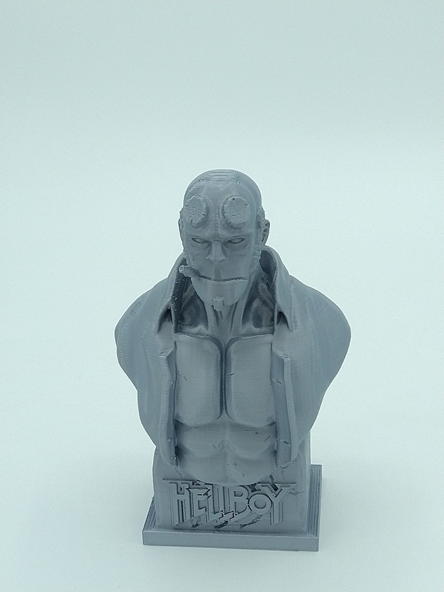 Hellboy Bust Statue Gray 5" 3D PRINTED