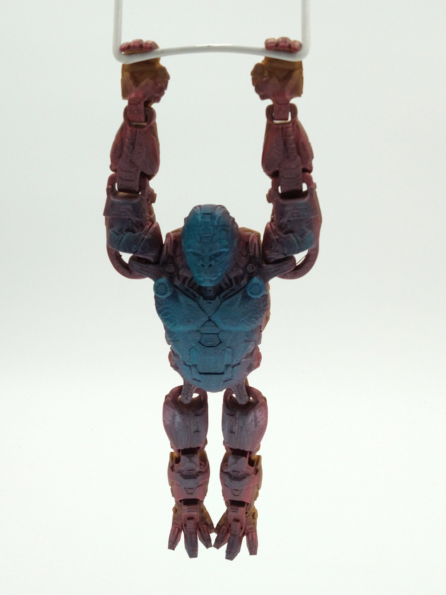 OPTIMUS PRIMAL Figure Articulated Flexi Metallic Rainbow 6" 3D Printed Figure