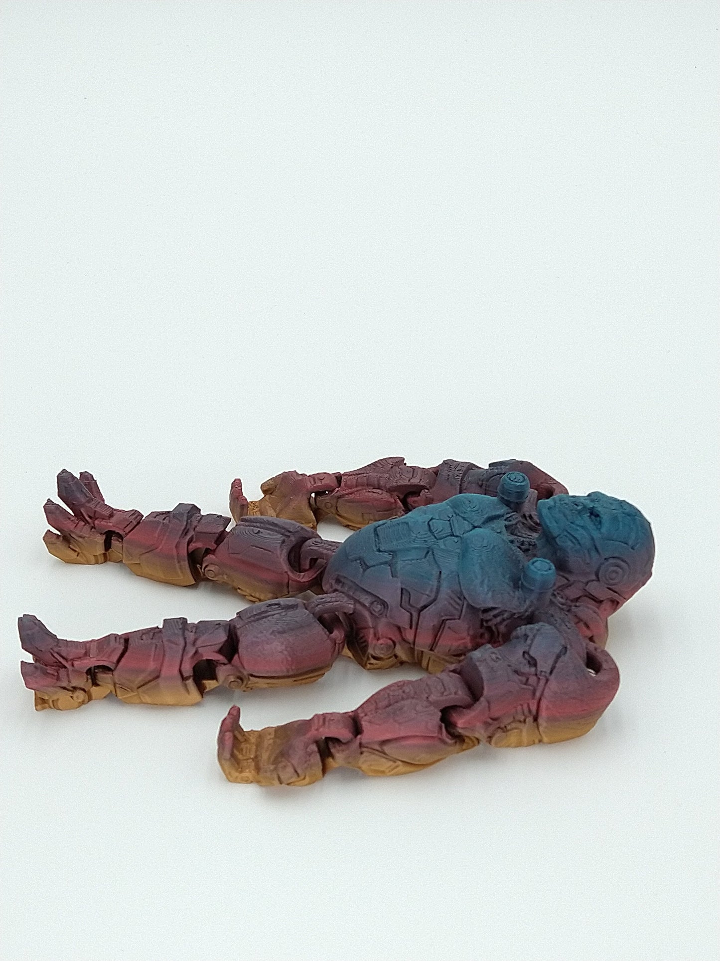 OPTIMUS PRIMAL Figure Articulated Flexi Metallic Rainbow 6" 3D Printed Figure