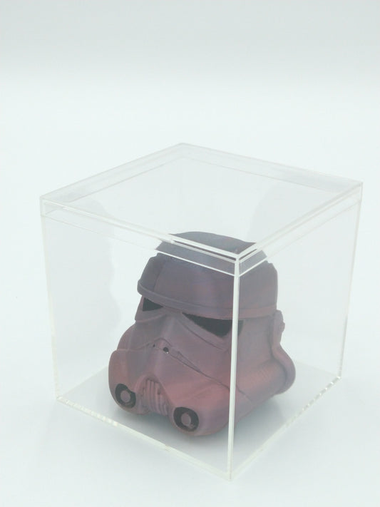 STORMTROOPER Helmet Miniature Collectible 3" W/Display case 3d printed