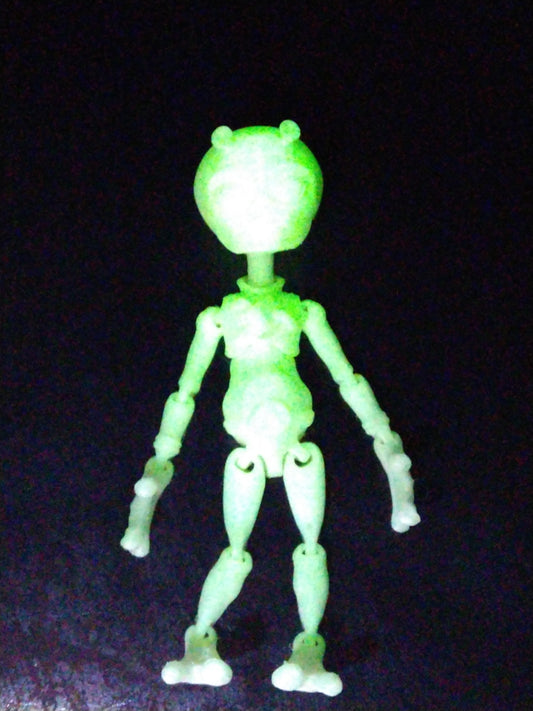 ALIEN Figure 7" Glow in The Dark 3D Printed Flexi Factory