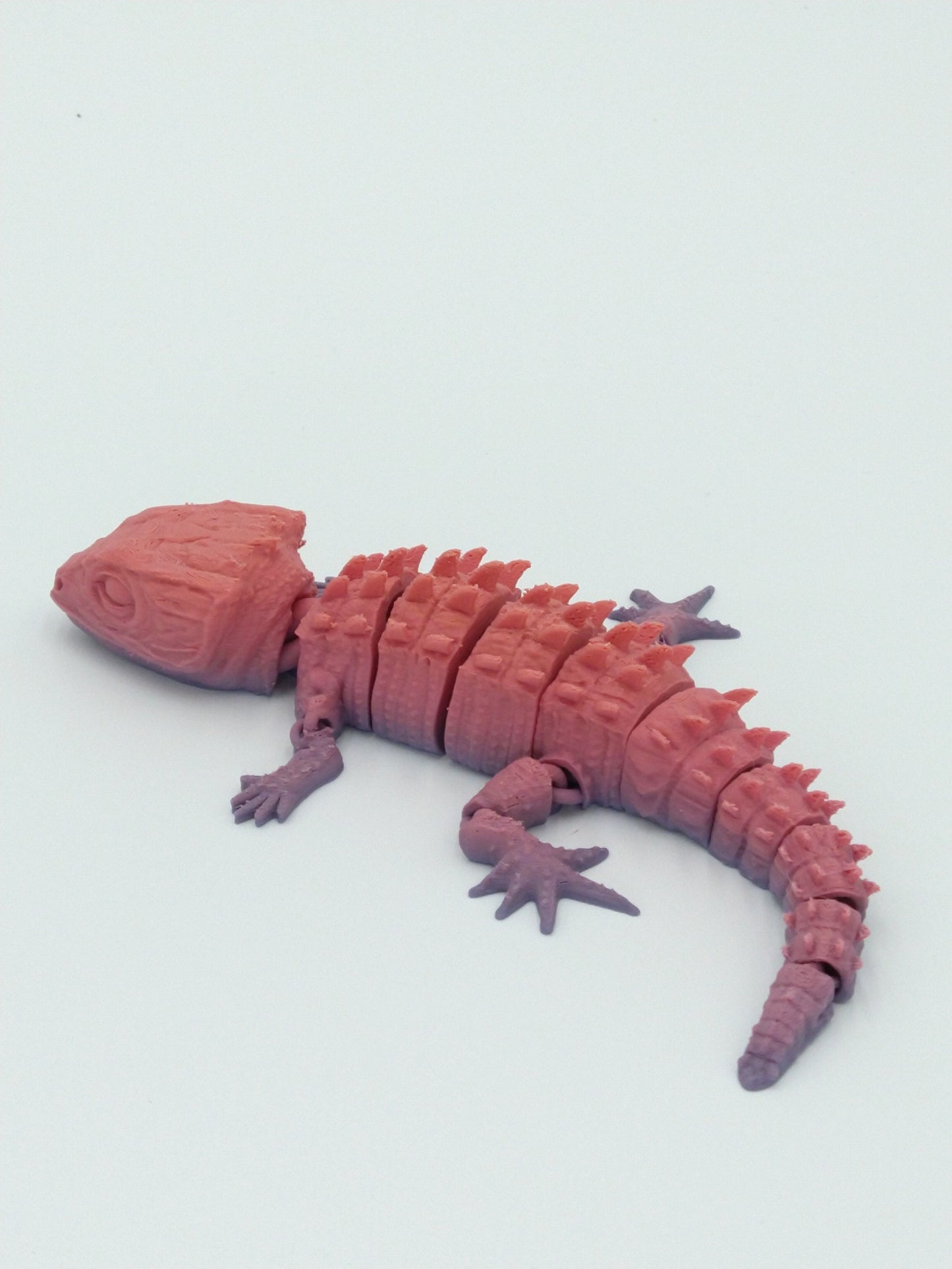 Articulated LIZARD 8" Rainbow Colors 3D Printed Figure