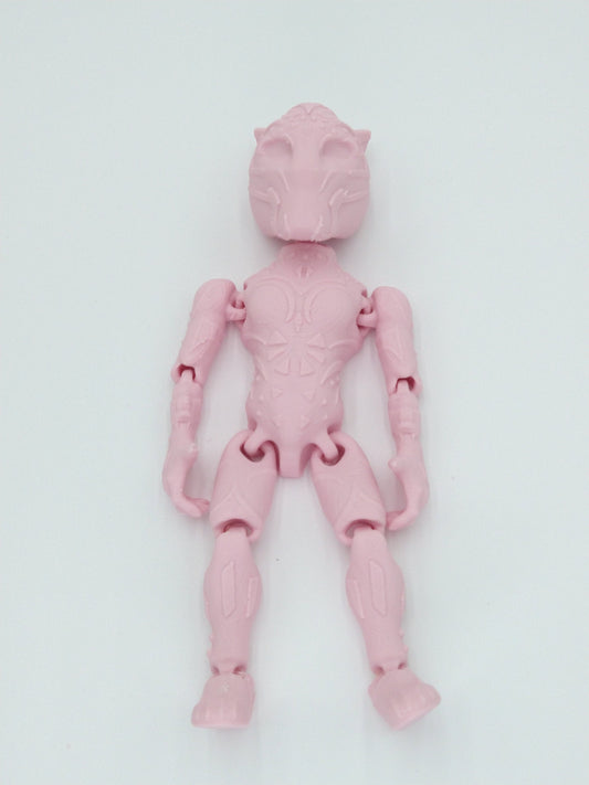 Female Black Panther Articulated Figure Flexi 7" PINK 3D Printed Figure