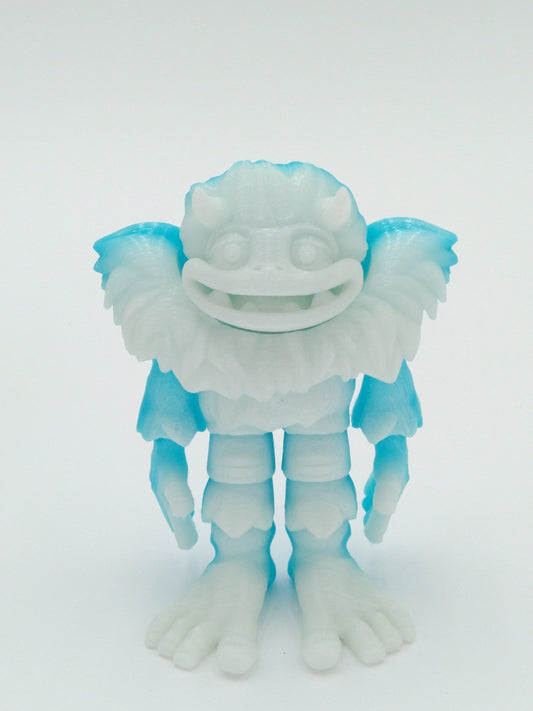 YETI Figure 5" Translucent Winter Rainbow PLA 3D Printed Flexi Factory