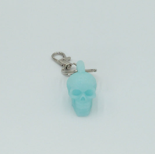 Skull Keychain Translucent Rainbow 3D PRINTED